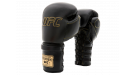 Премиальные тренировочные перчатки на шнуровке UFC (Черные 12 Oz)
